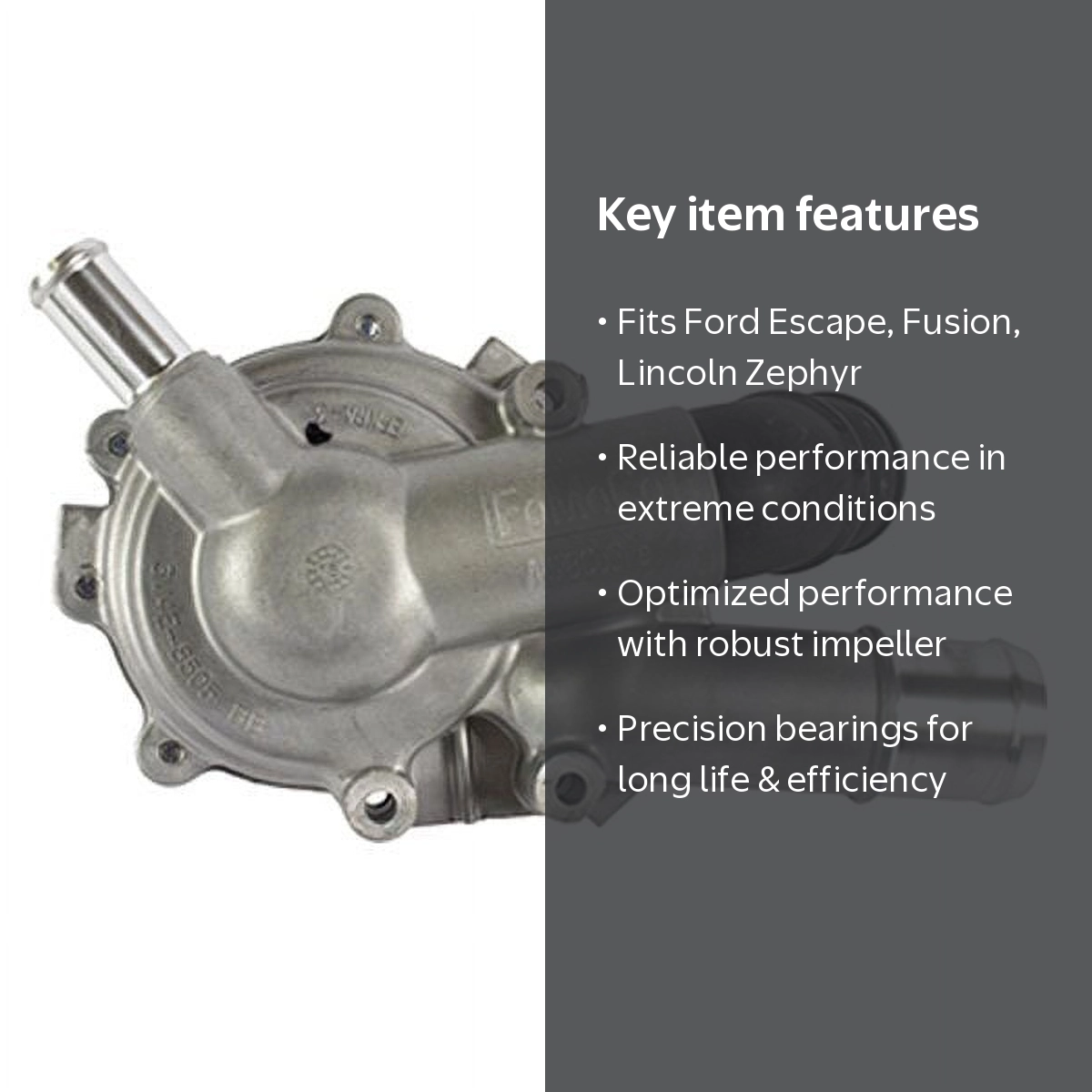 Motorcraft Engine Water Pump PW-565 Fits select: 2006-2008 FORD