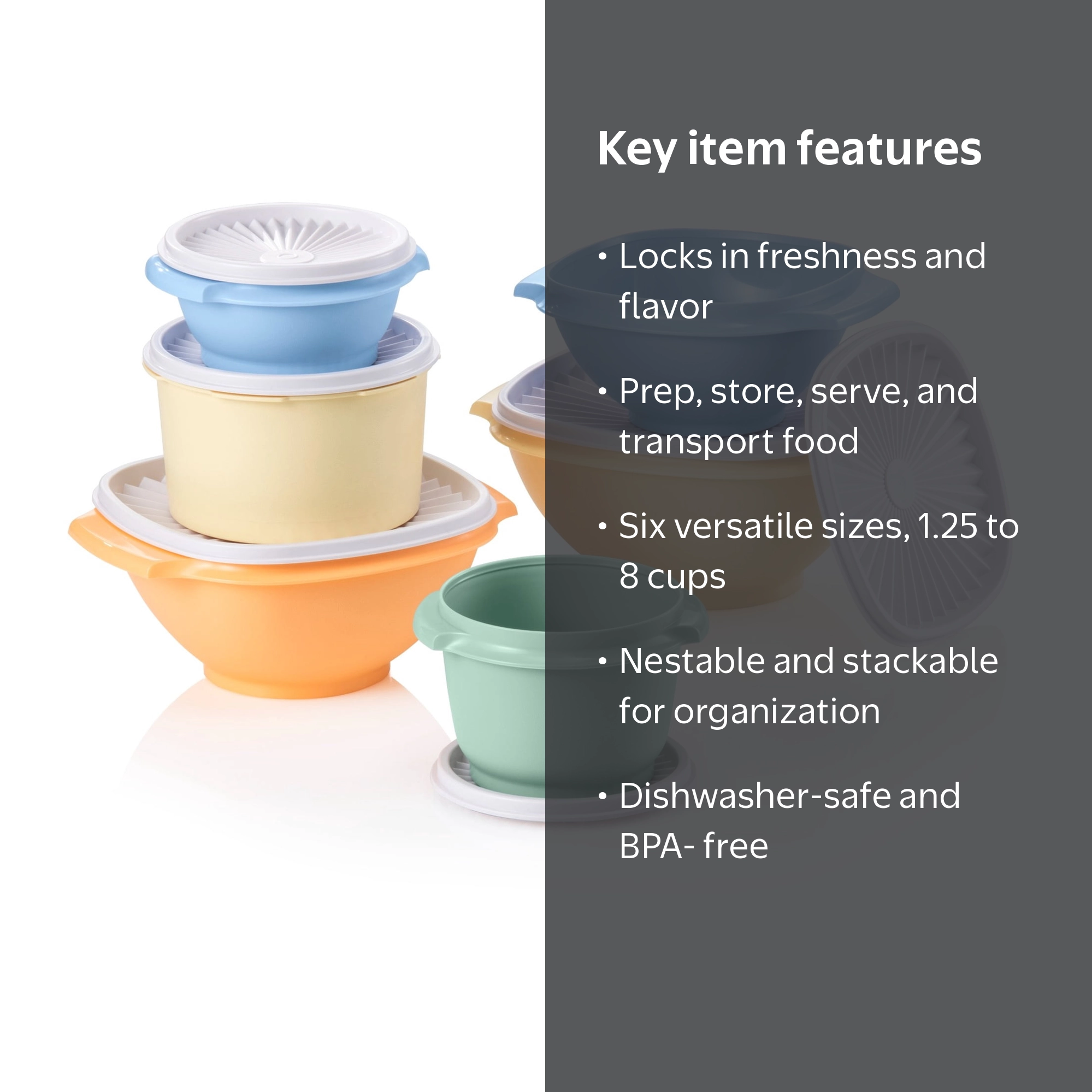 Tupperware Heritage Serve & Store Food Storage Containers with