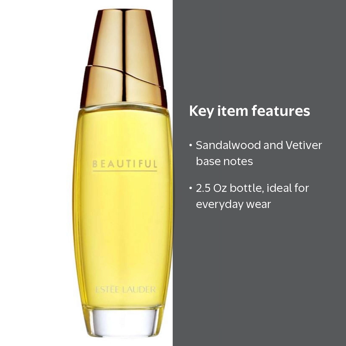 Estee Lauder, Beautiful Eau de Parfum, 2.5 oz, Floral Scent