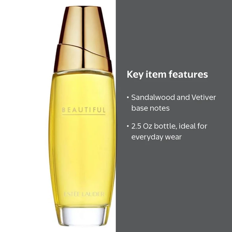 Estee Lauder, Beautiful Eau de Parfum, 2.5 oz, Floral Scent