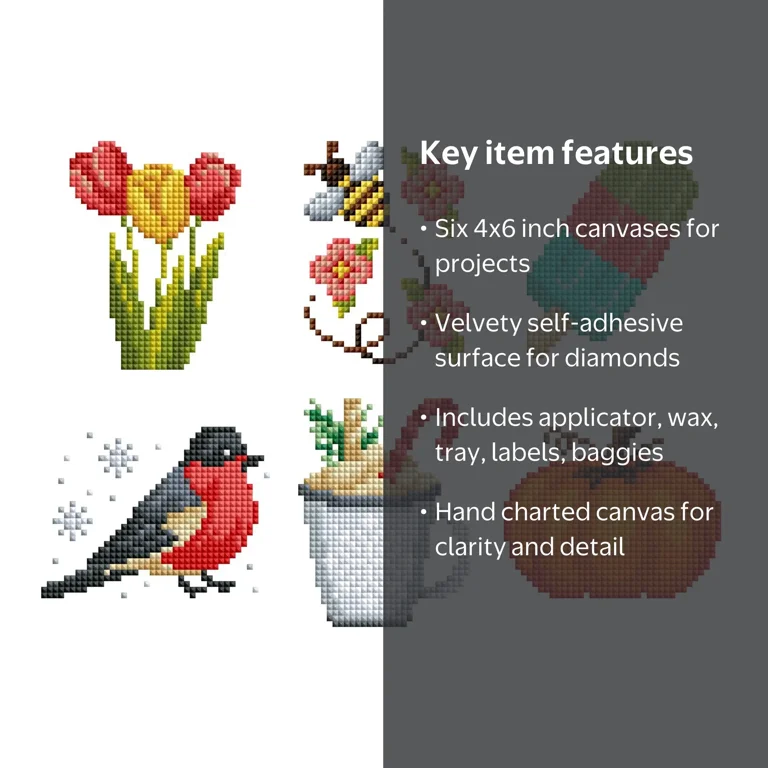 DIAMOND ART CLUB® Mini Dazzles - Seasons, Fun DIY Diamond Painting