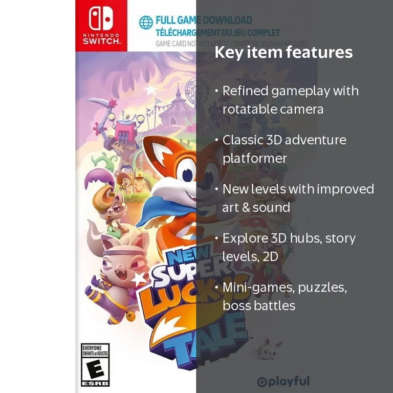 PQube, New Super Lucky's Tale CIB, Nintendo Switch - Walmart.com
