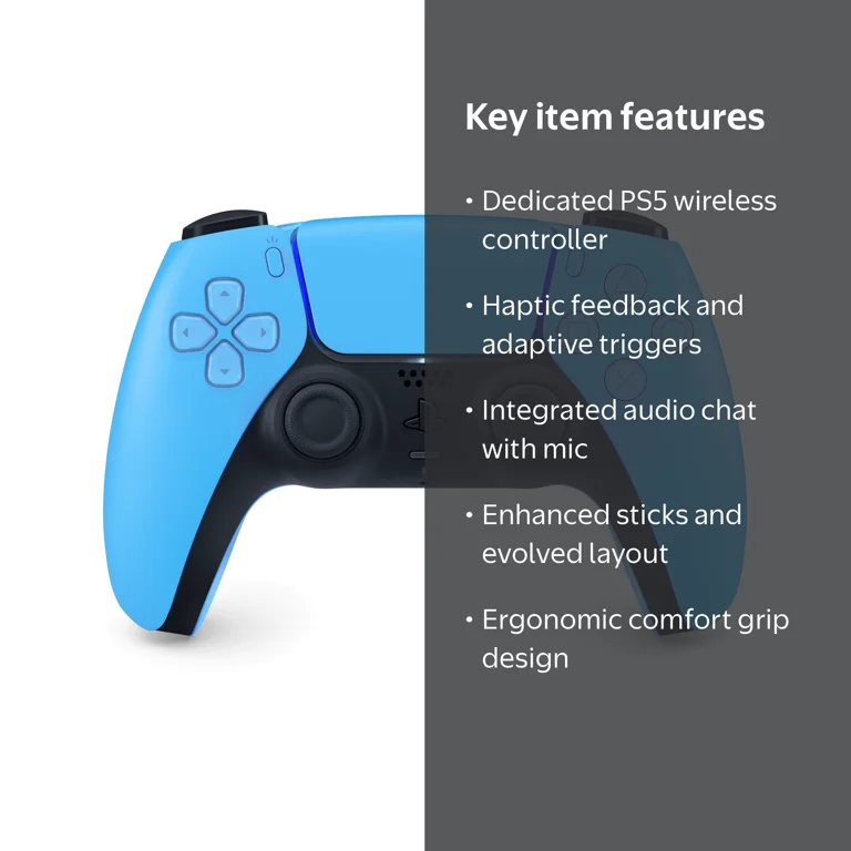 SONY 3006394 PS5 Wireless DualSense Controller - Starlight Blue