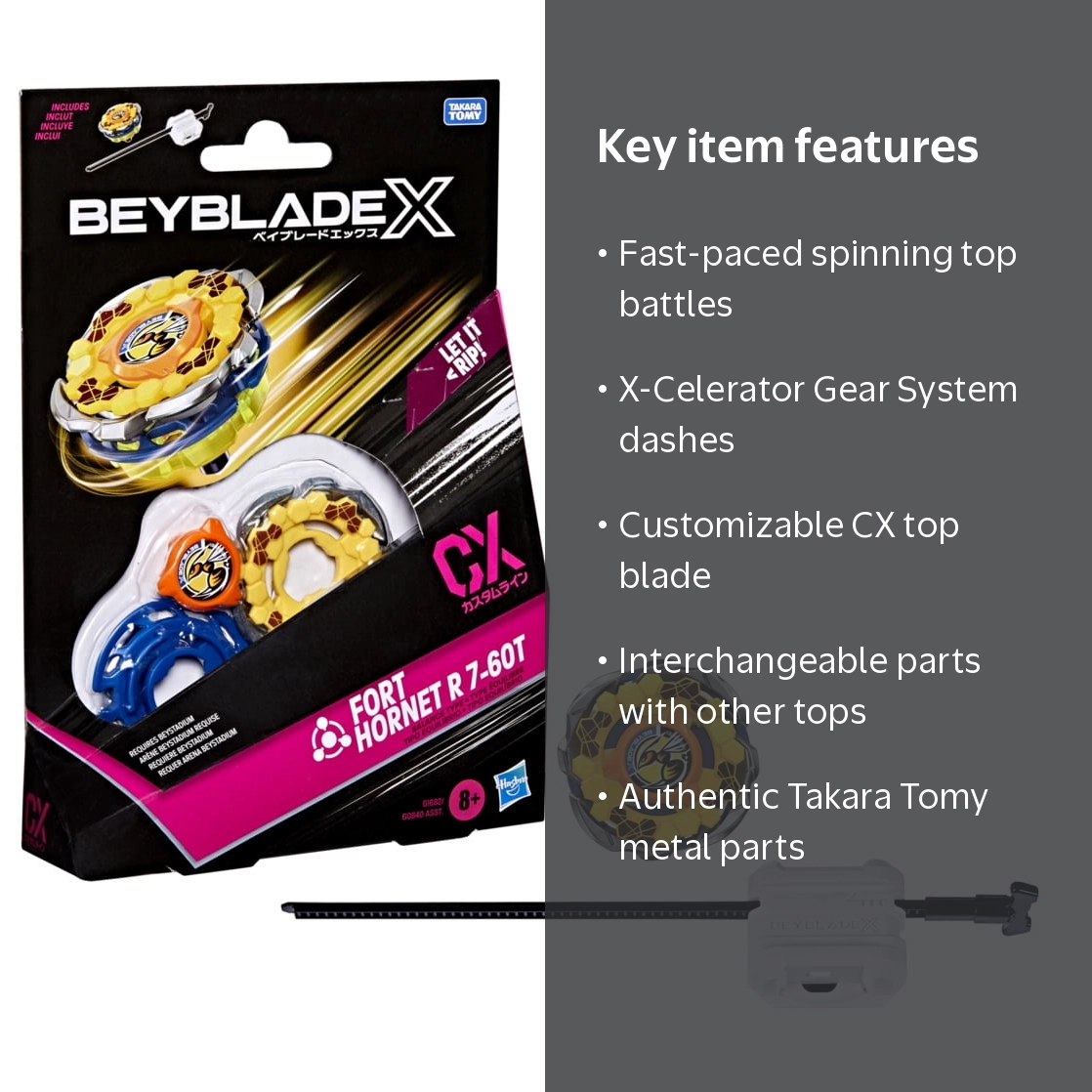 Beyblade X Fort Hornet R 7-60T CX Starter Pack Set with Balance