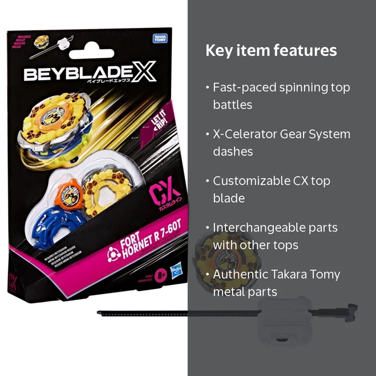 Beyblade X Fort Hornet R 7-60T CX Starter Pack Set with Balance