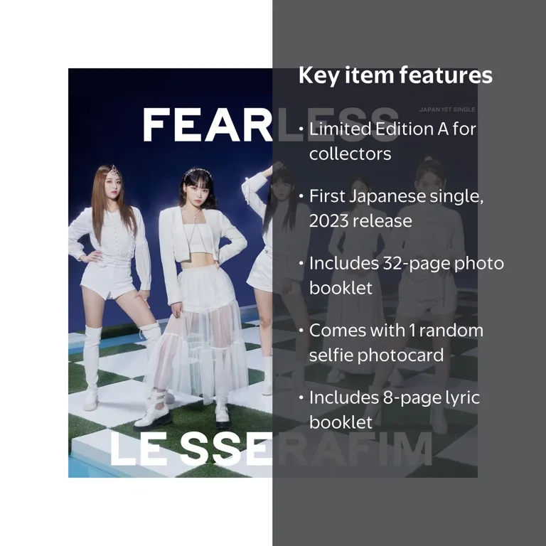Le Sserafim - LE SSERAFIM - Fearless (Limited Edition A - CD +