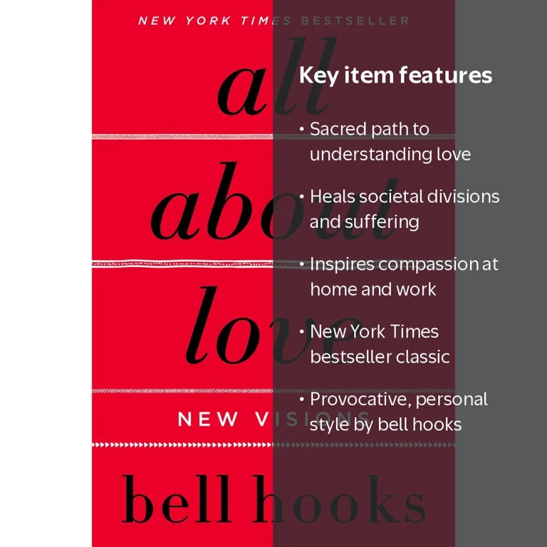bell hooks, Book, All about Love: New Visions, Paperback - Walmart.com
