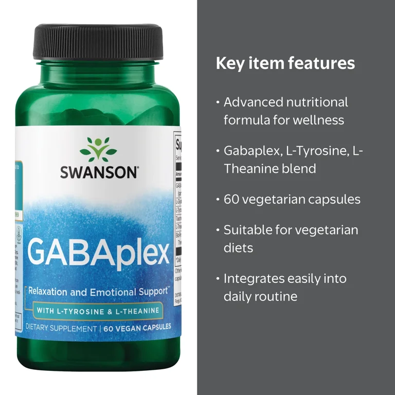 l tyrosine l theanine l carnitine Swanson Gabaplex with L-Tyrosine and L-Theanine 60 Veggie Capsules Amazon.com: Luma Nutrition Premium