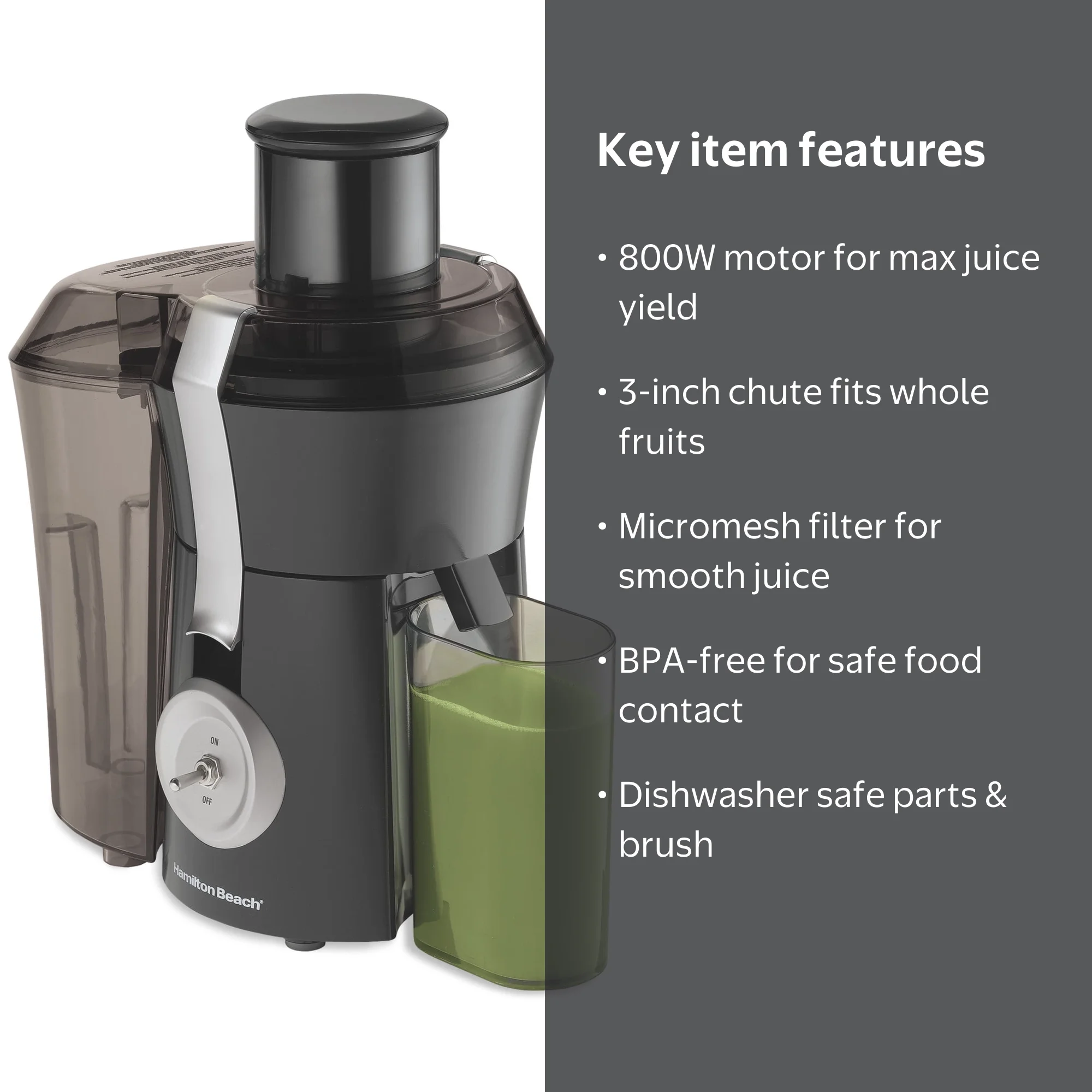 Hamilton Beach Big Mouth Pro Juicer Machine, Extra Large Chute
