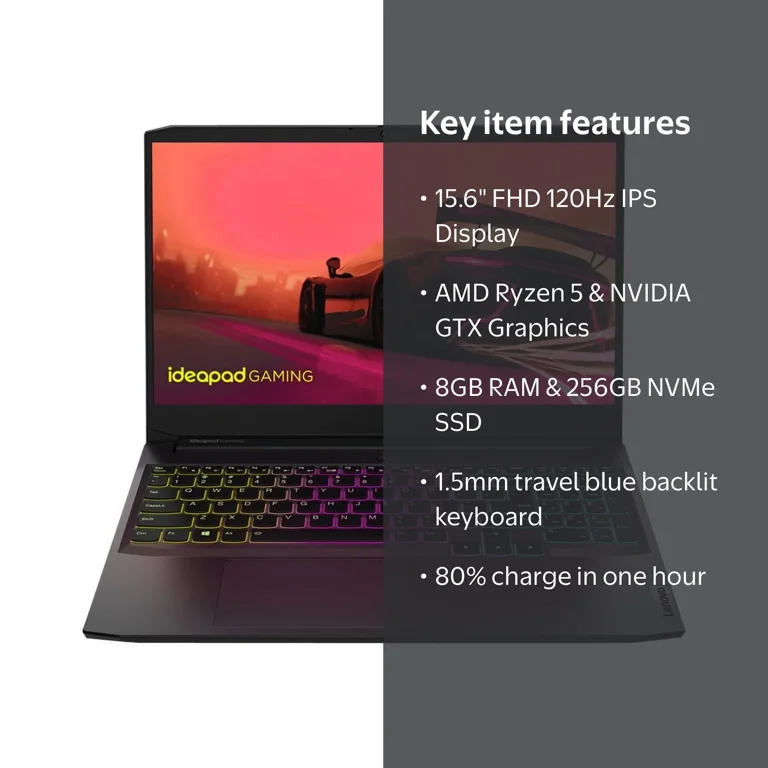 LENOVO Ideapad Gaming 3 Laptop, 15.6