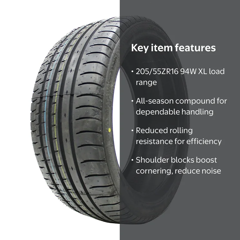 Accelera Phi All-Season Passenger Tire 205/55ZR16 94W XL for