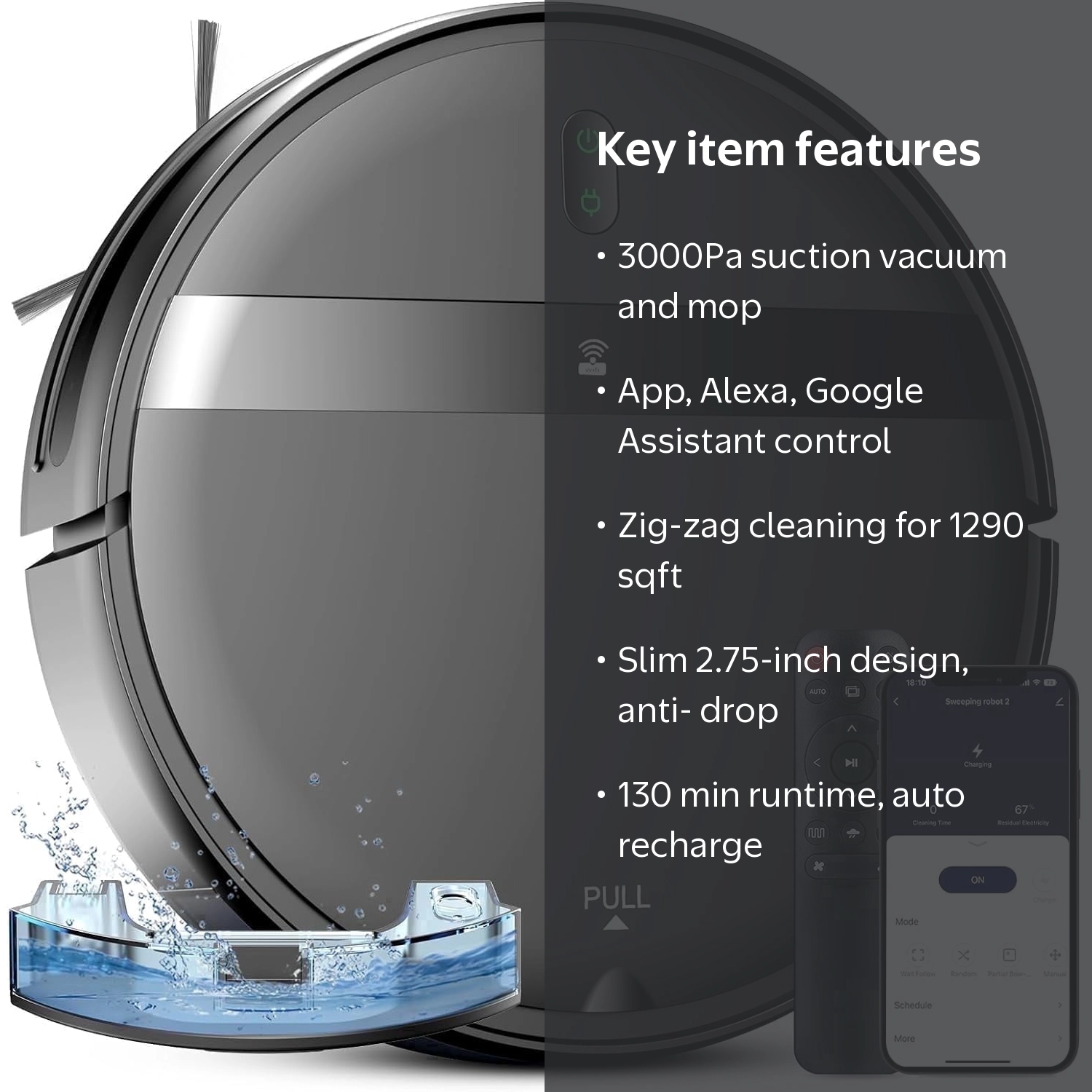ROBOEVO G20 Vacuum & Mop - Walmart Business Supplies