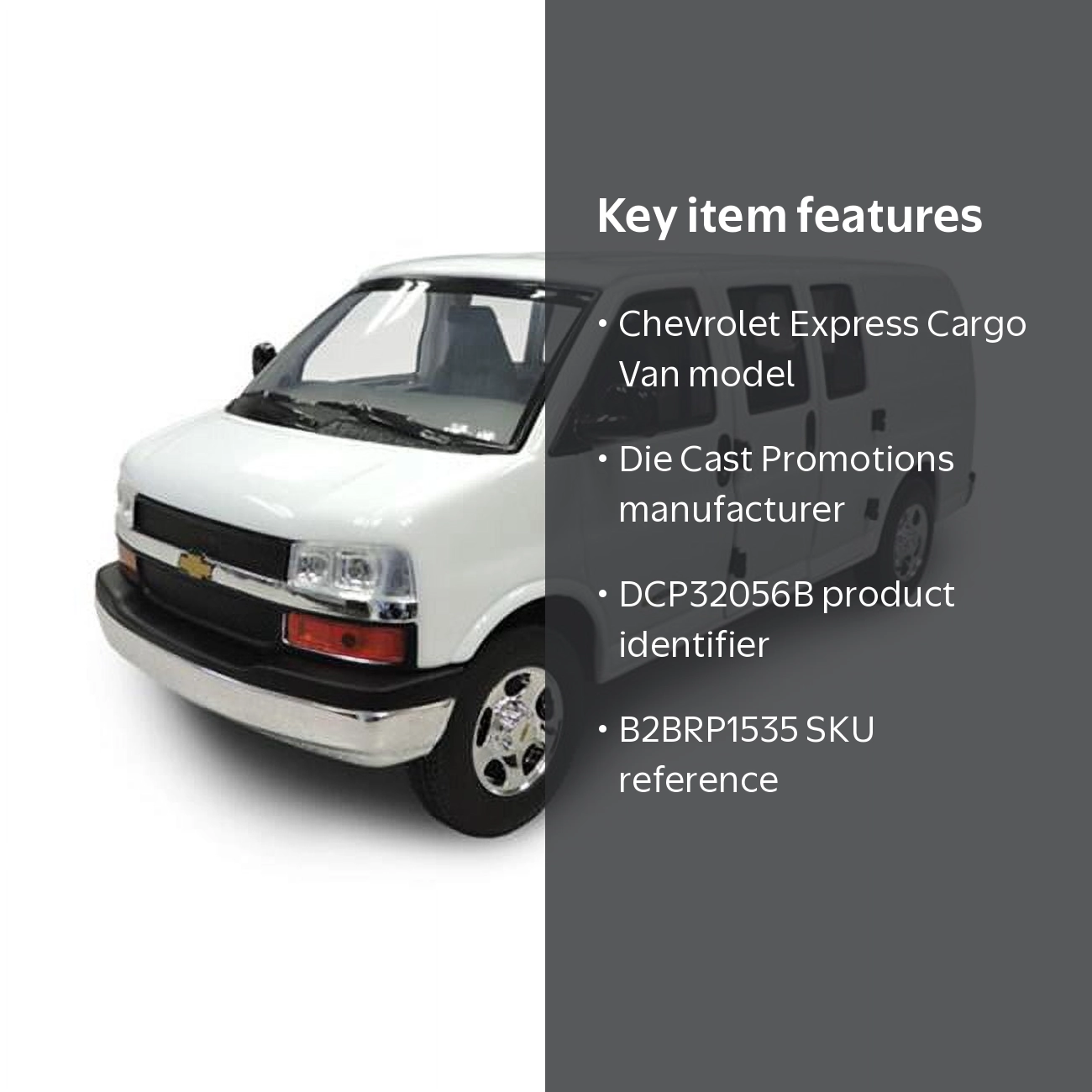 Die Cast Promotions DCP32056B Chevrolet Express Cargo Van