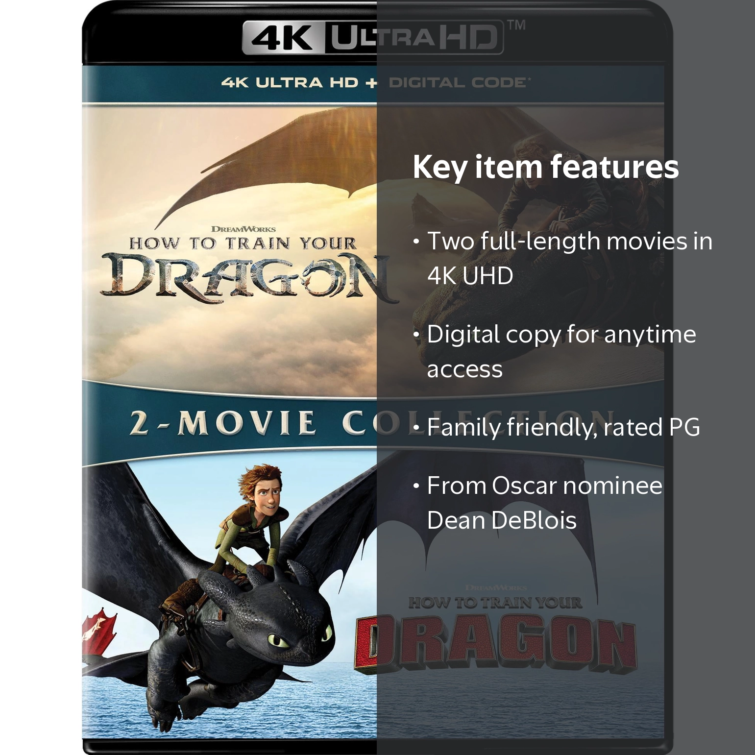 DreamWorks, How To Train Your Dragon 2-Movie Collection, 4K Ultra