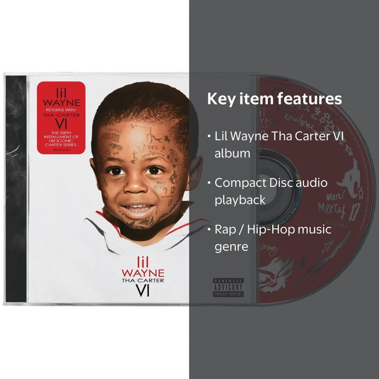 Lil Wayne ‚Äì Tha Carter VI ‚Äì CD Hip-Hop Music Album - Walmart.com