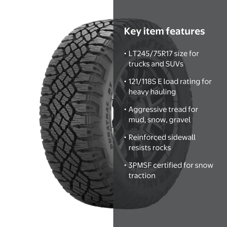 Free Shipping! Goodyear Rugged Terrain LT245/75R17 E Tire with