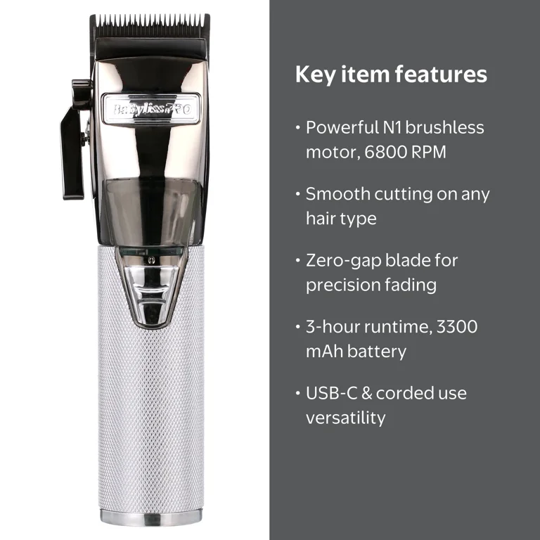 BaBylissPRO® SILVERFX+ All-Metal Clipper - Walmart.com