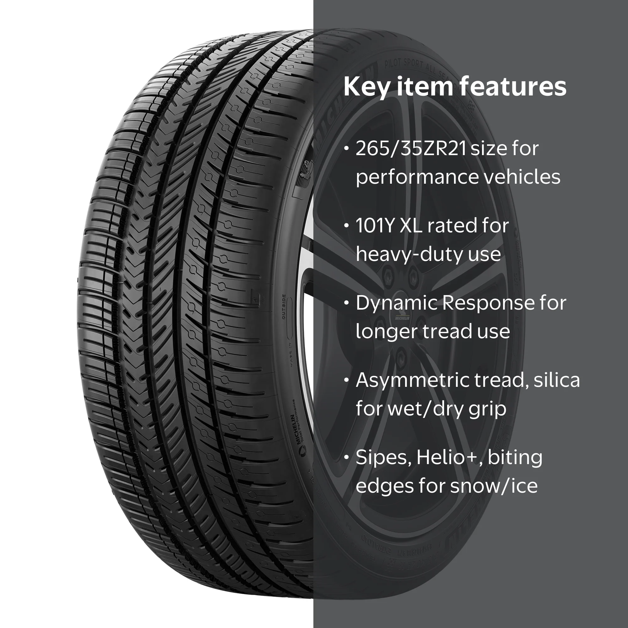 Michelin Pilot Sport All Season 4 All Season 265/35ZR21 101Y XL