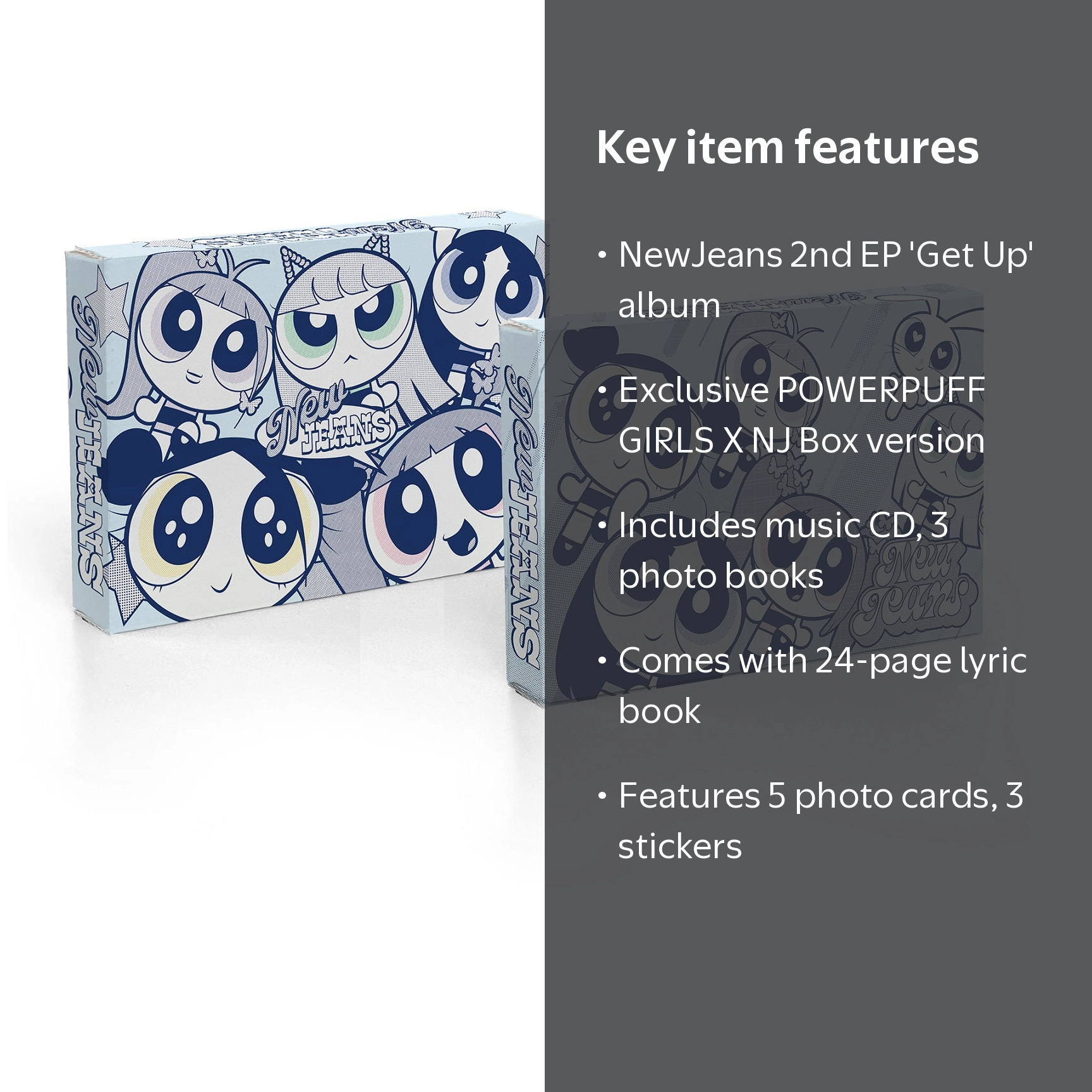 NewJeans 2nd EP 'Get Up' (The POWERPUFF GIRLS X NJ Box ver.) - CD