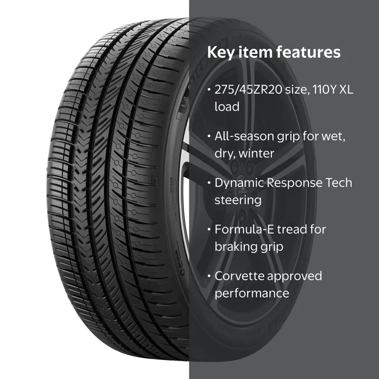 Michelin Pilot Sport AS 4 275/45ZR20 110Y XL Tire - Walmart.com