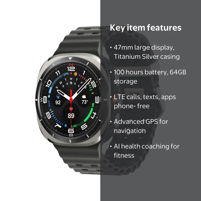 Samsung Galaxy Watch Ultra (2025 – Latest Edition) 47mm GPS & LTE