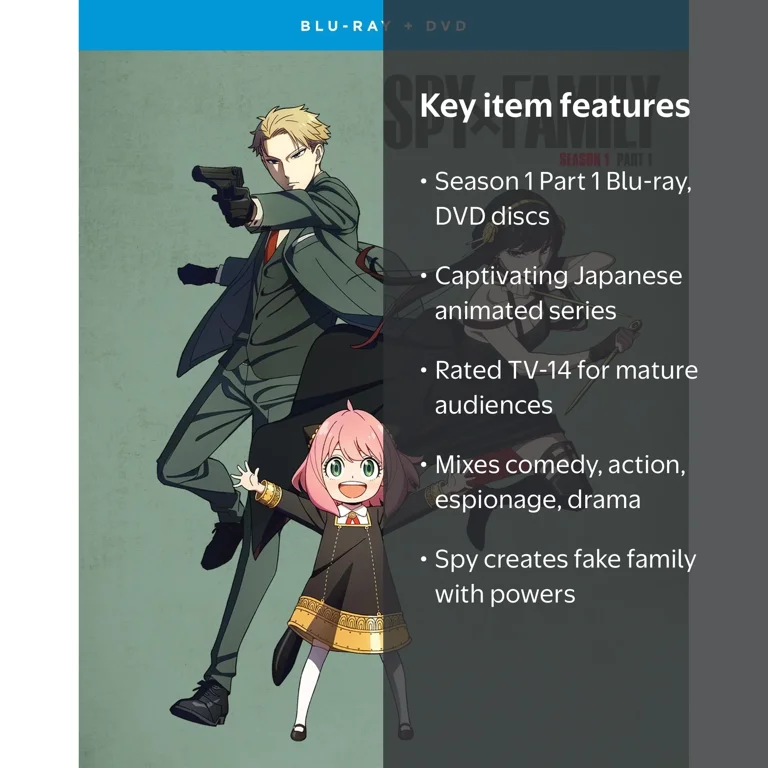 Spy x Family: Season 1 Part 1 (Blu-ray + DVD) - Walmart.com