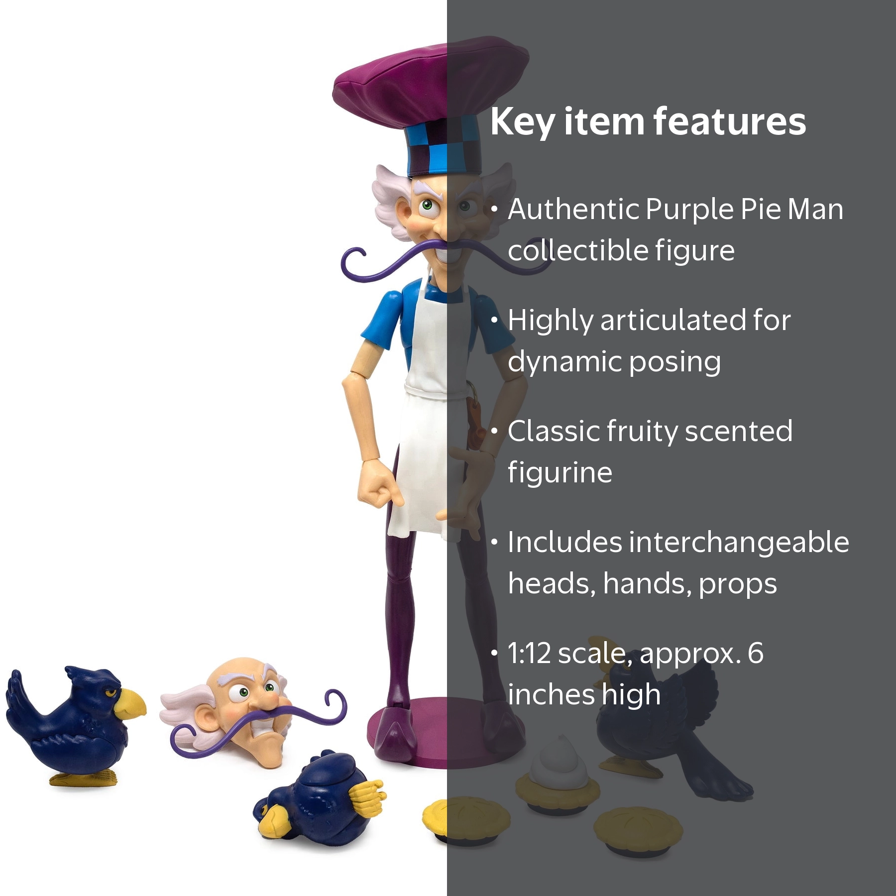 Boss Fight Studio Strawberry Shortcake Deluxe Purple Pie Man