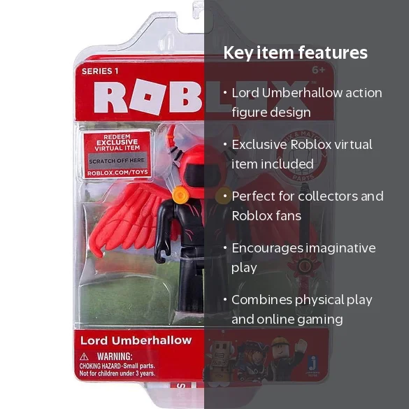 Roblox Action Collection - Lord Umberhallow Figure Pack with Roblox Action Collection - Lord Umberhallow Figure Pack with