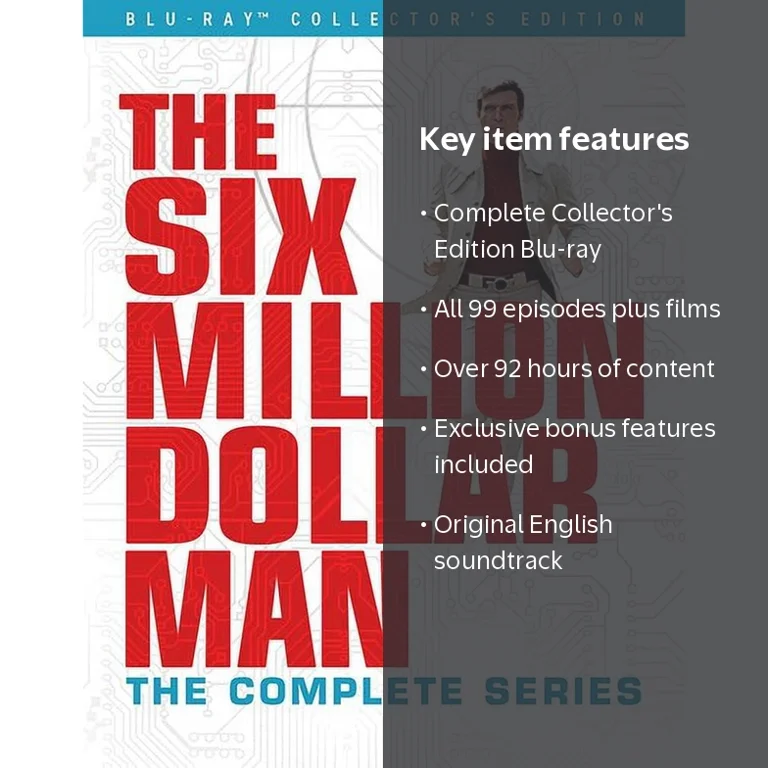 SDS, The Six Million Dollar Man, Complete Series Blu-ray, 33 discs