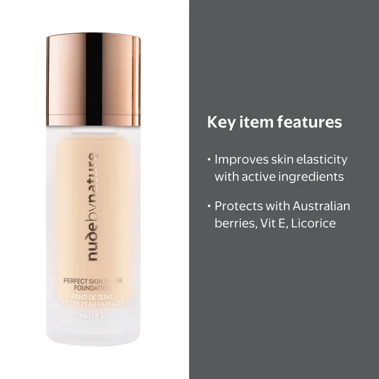 Nude by Nature Perfect Skin Filter Foundation, N2 Classic Beige