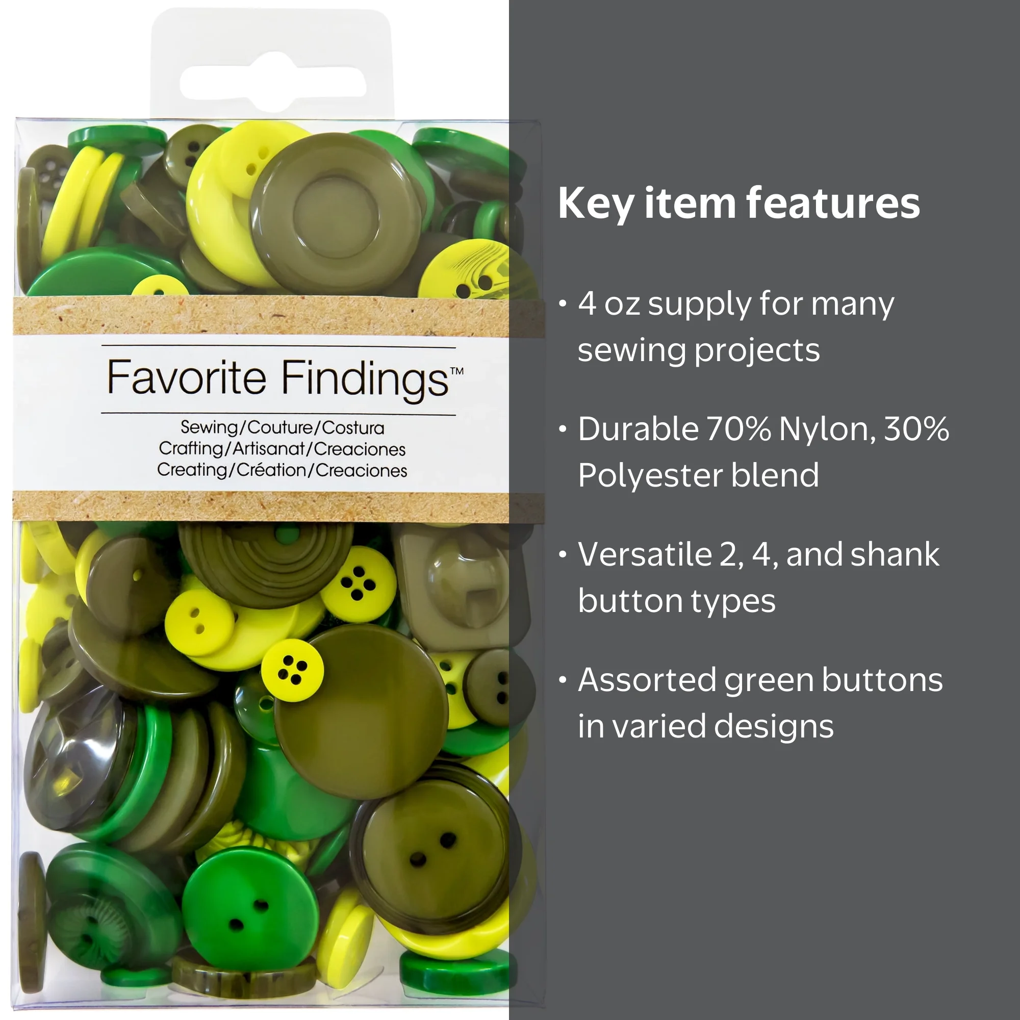 green button for dress Favorite Findings Value Assorted Sew Thru & Shank Buttons, 4 Ounces Are You New to Pinup Girl?
