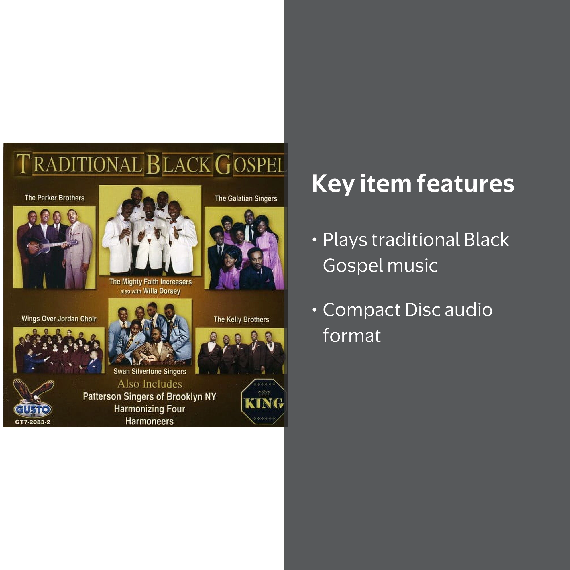 Unbranded, Music & Performance, Traditional Black Gospel CD