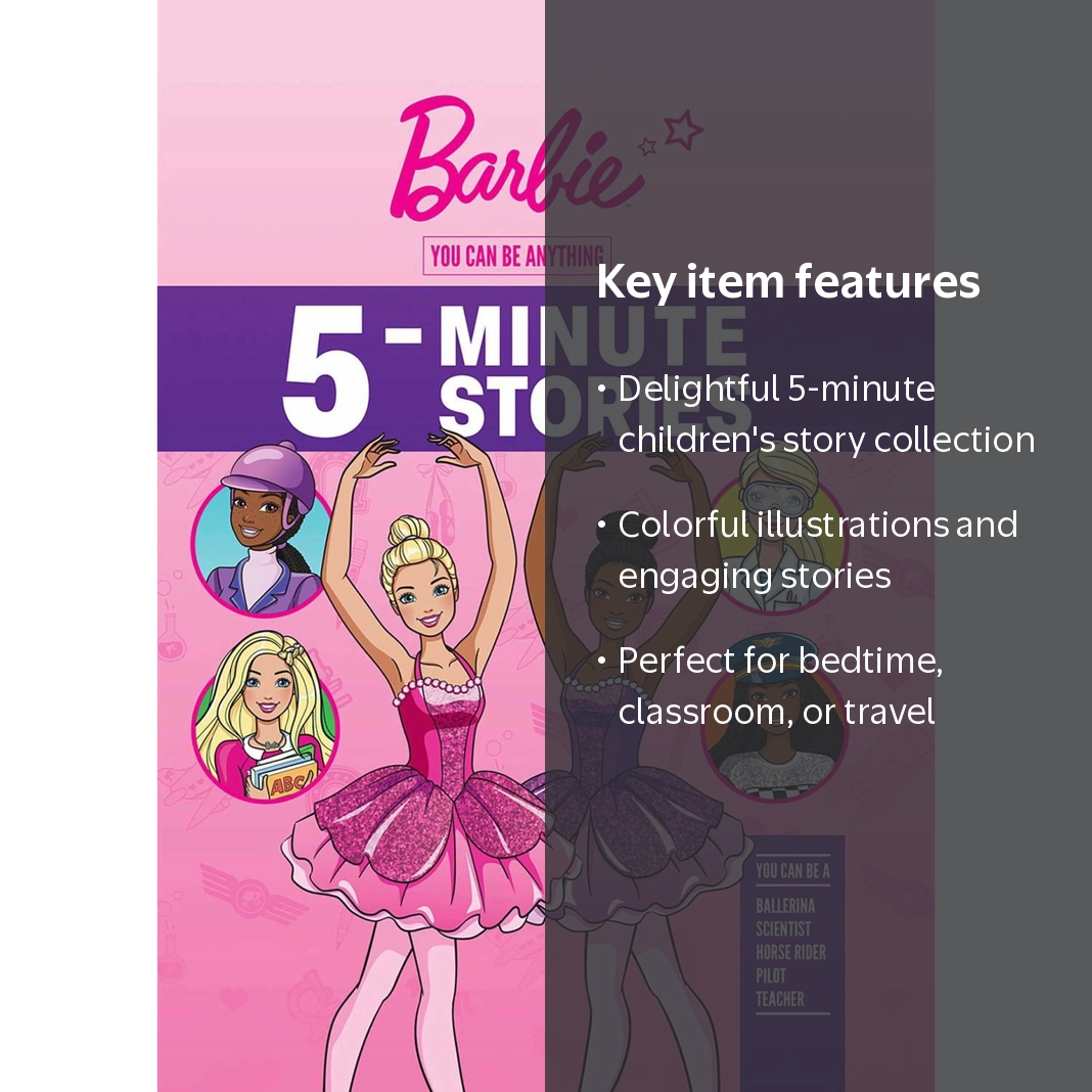 Mattel, Hardcover Book, You Can Be Anything 5-Minute Stories