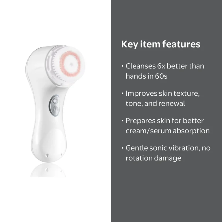 Clarisonic Mia 2 Facial Cleansing Brush System, White, Two Sonic