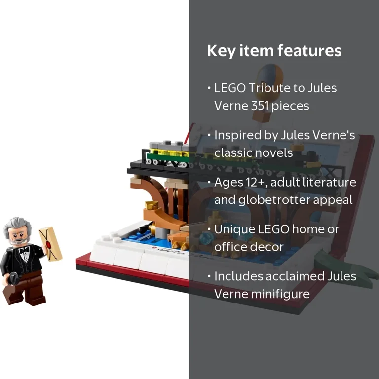 LEGO, Tribute to Jules Verne's Books, 40690, 351 Pieces - Walmart.com