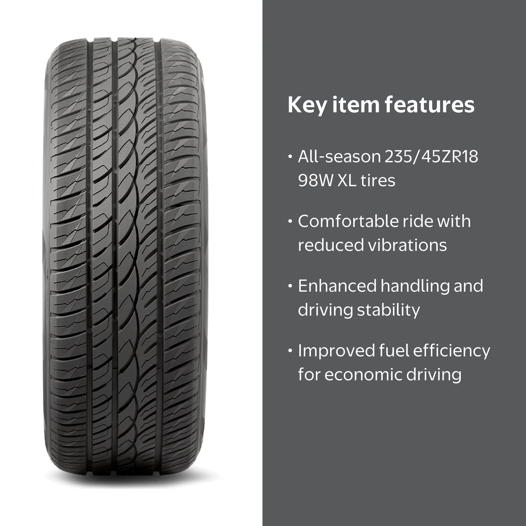 Groundspeed Voyager HP 235/45R18 98W XL A/S High Performance All
