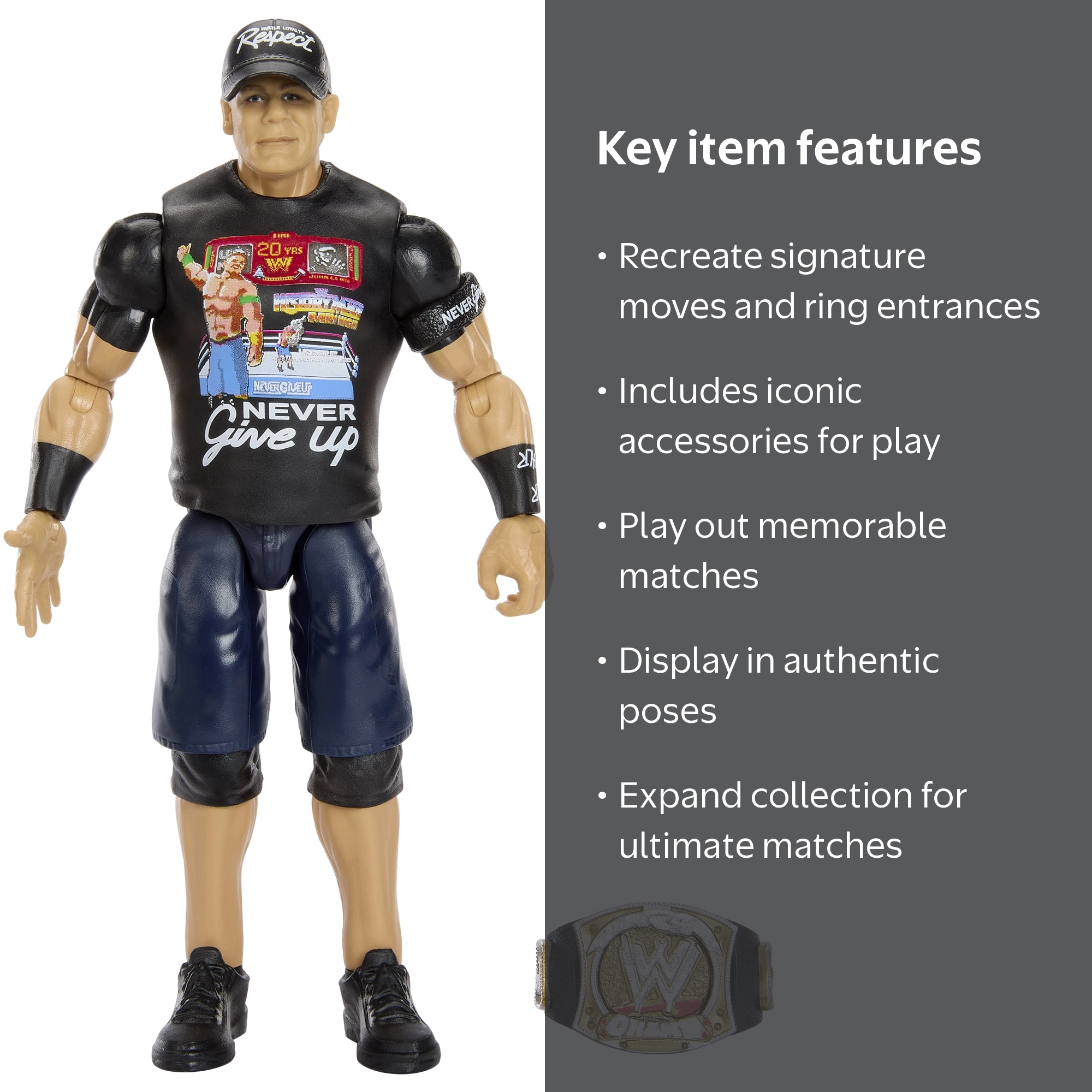 John Cena - WWE Main Event Champions 6 Mattel WWE Toy Wrestling