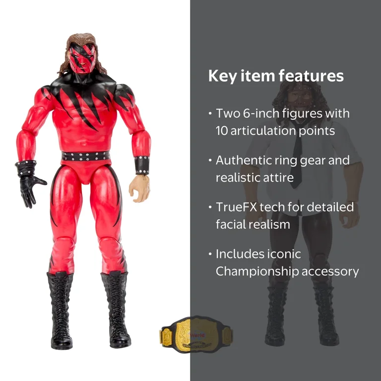 WWE Main Event Championship Showdown Mankind & Kane Action Figures