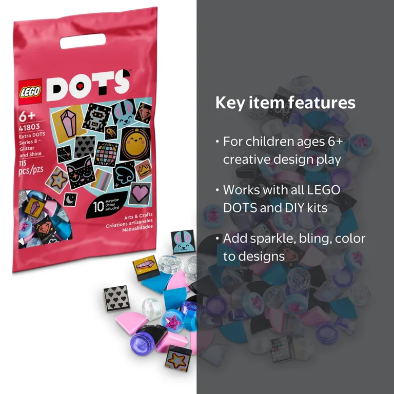 LEGO DOTS Extra DOTS Series 8 – Glitter and Shine Set 41803