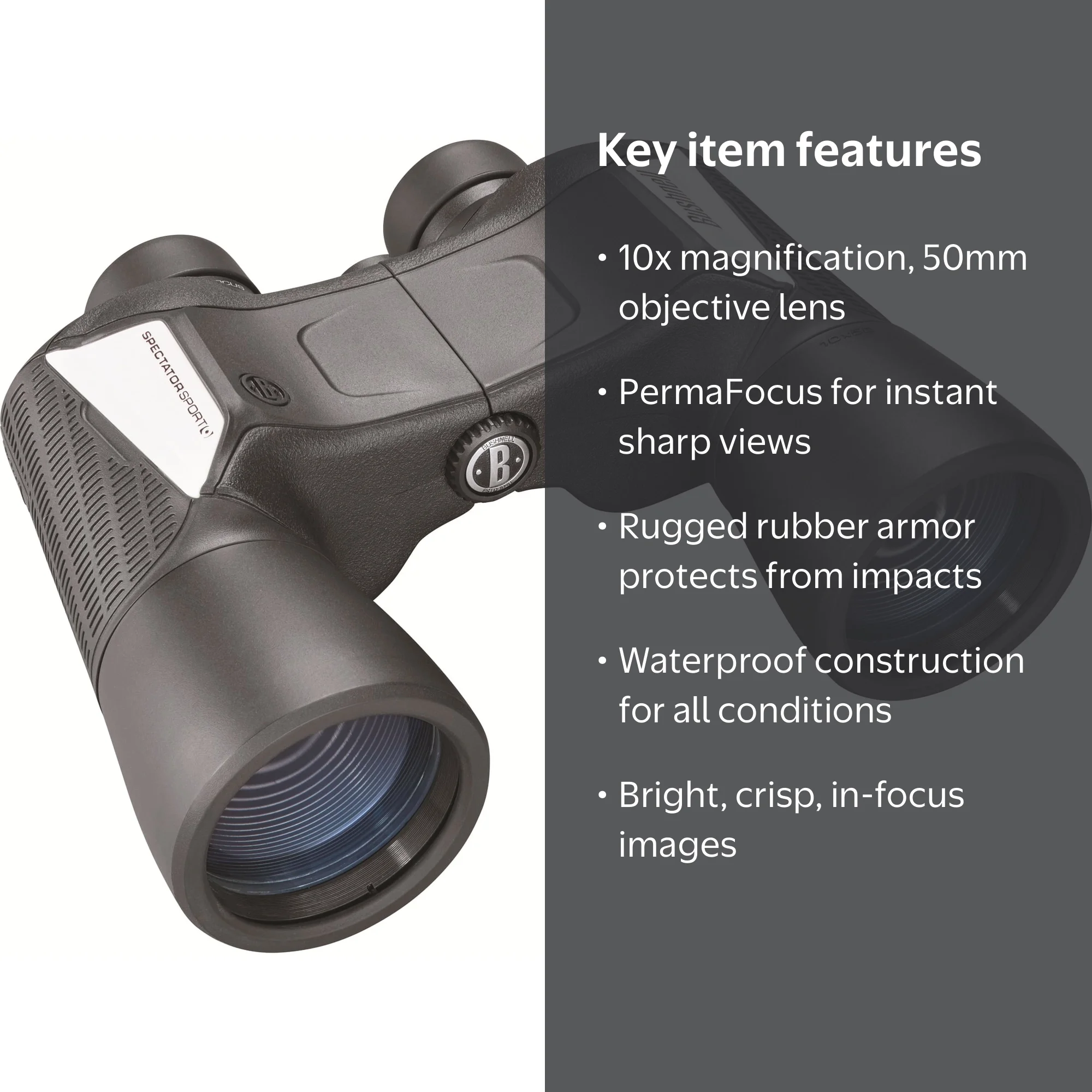 Bushnell Spectator Sport Binoculars 10x 50mm - Walmart.com