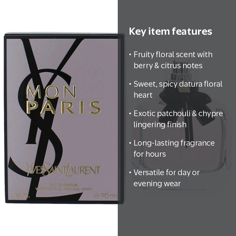 Yves Saint Laurent Mon Paris Eau De Parfum Spray, 3 Oz, Women
