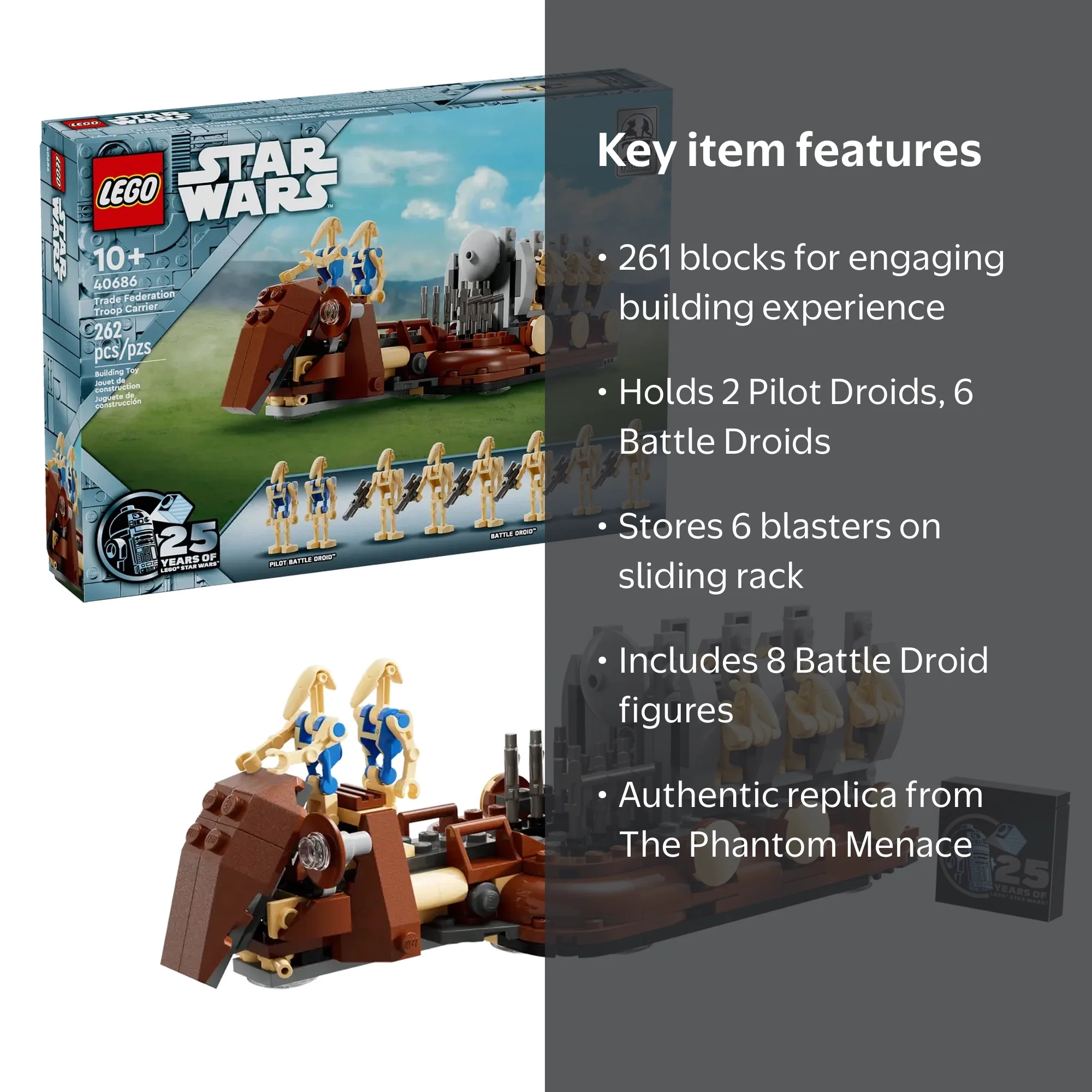 LEGO Star Wars Trade Federation Troop Carrier, 25th Anniversary