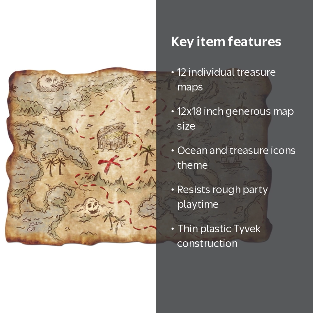 【おまけ付き】TREASURE WORLD PosterSet(ポスターセット) Plastic Treasure Map 12