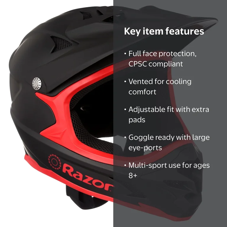 bell true fit mini black & orange bike helmet SRT-Modular Velo mountain shape offers extended coverage and in Razor Full Face Multi-Sport Helmet,