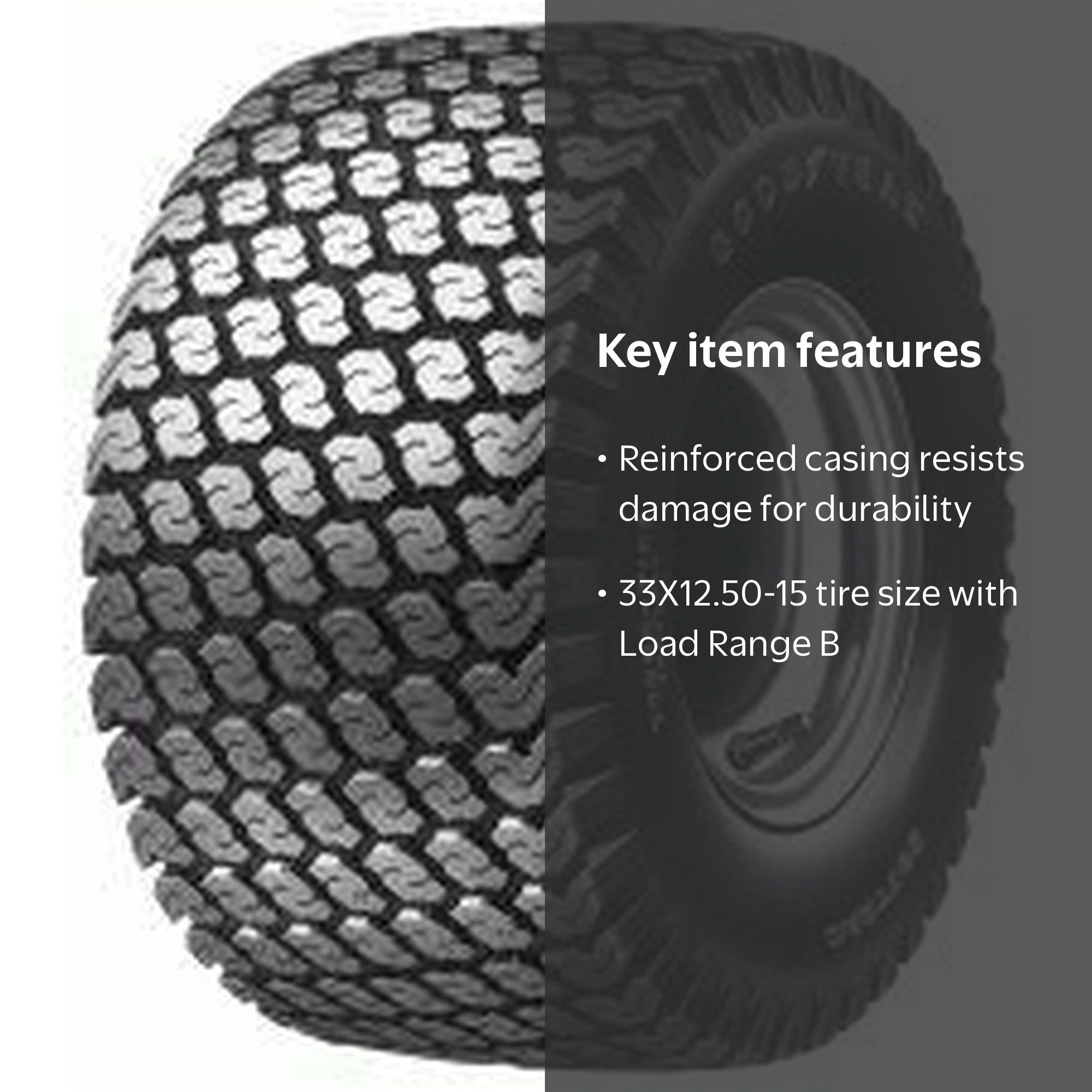 Goodyear Softrac HF-1 33/12.5-15 Tire - All-Season Farm Type