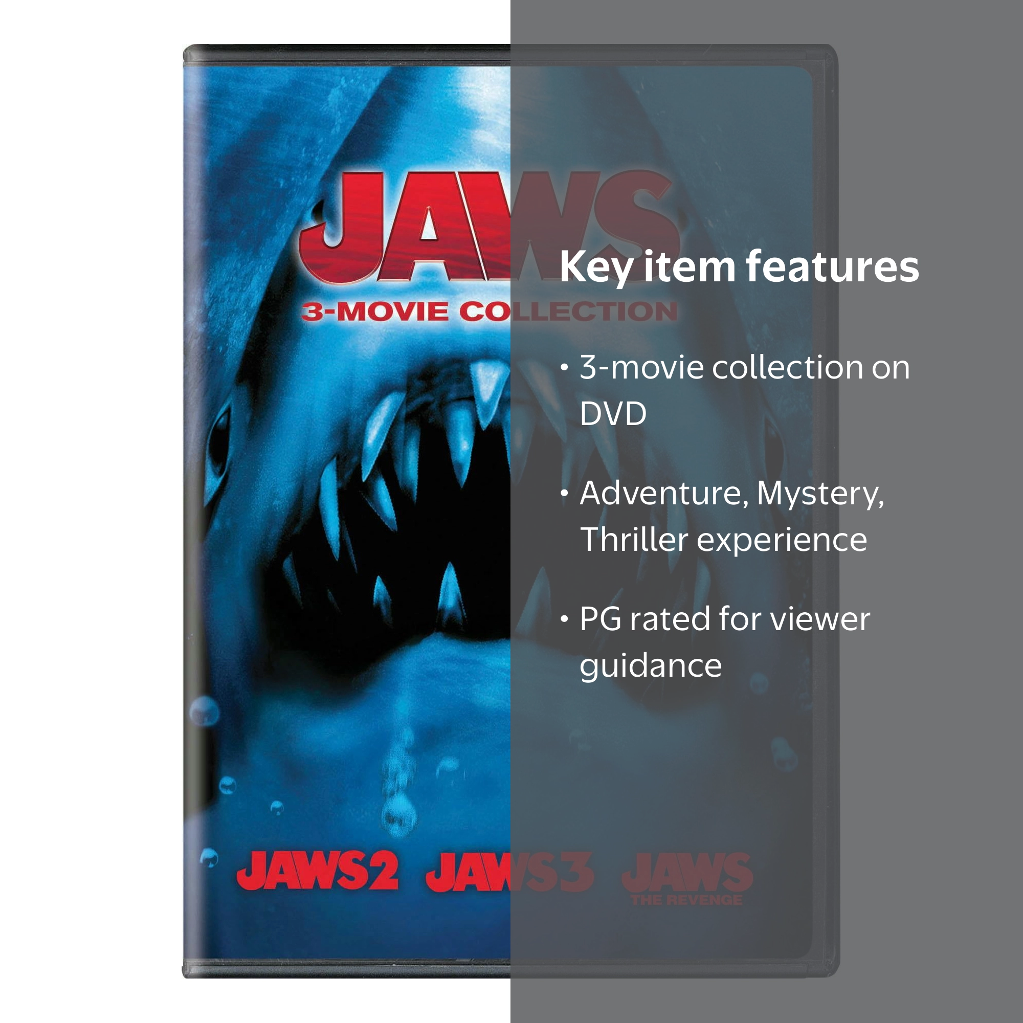 SDS Jaws 3-Movie Collection DVD Undersea Shark Marine Adventure