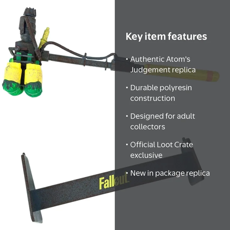 Loot Crate, Fallout, Atom's Judgement Mini Replica - Walmart.com