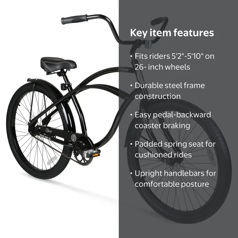 Hyper Bicycles, Men's Beach Cruiser, 26
