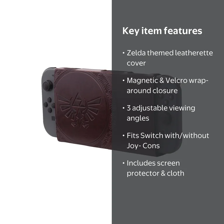 PowerA Hybrid Cover for Nintendo Switch - Leatherette Zelda: BOTW