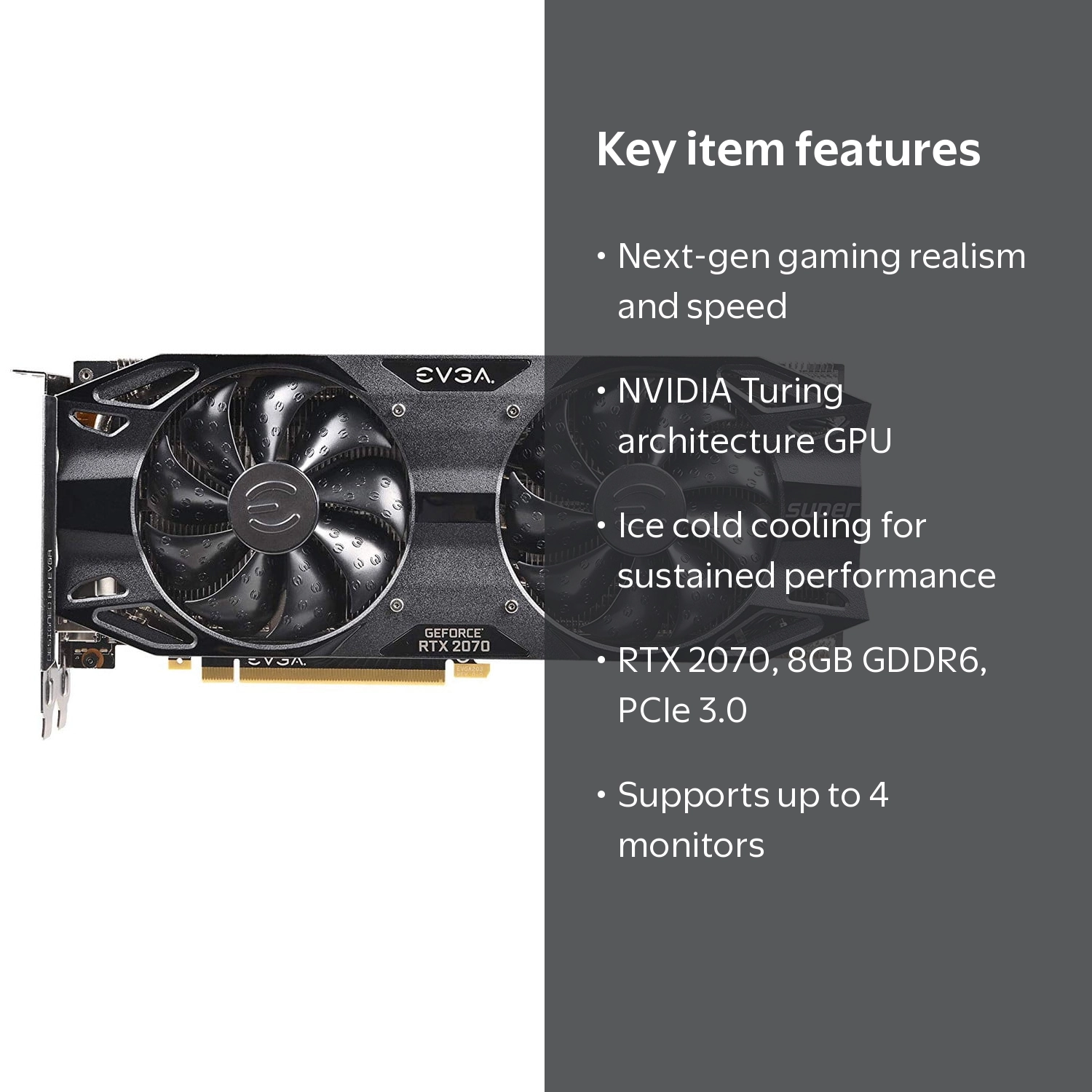 EVGA GeForce RTX 2070 Super Black Gaming Graphics Card - Walmart.com